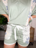 Reg/Plus-Flower Patch Shorts