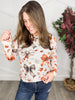 Reg/Plus-Falling For Bows Mesh Top