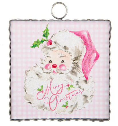 Pink Santa Charm