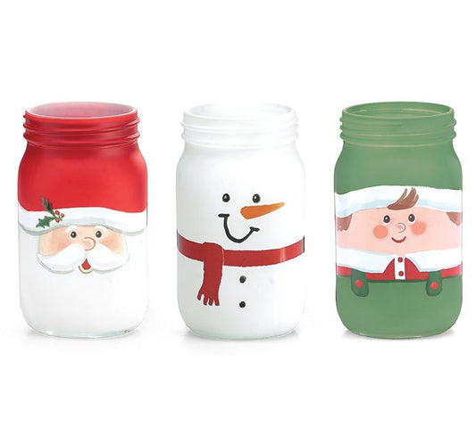 Christmas Mason Jar Vases