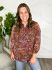 Reg/Plus- Paisley Pick Top