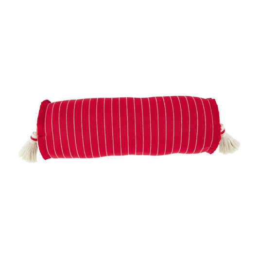 Red Stripe Bolster Pillow