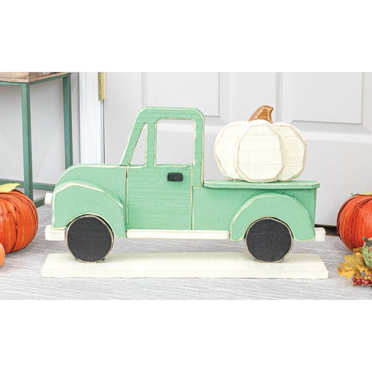 Wooden Truck W/Pumpkin