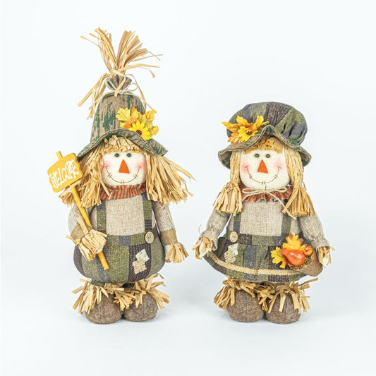 Sunflower Scarecrow Stander (Assorted)