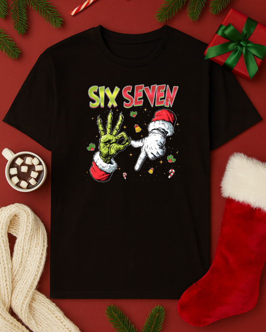 6 7 Christmas Graphic Top (3 Shirt Options)
