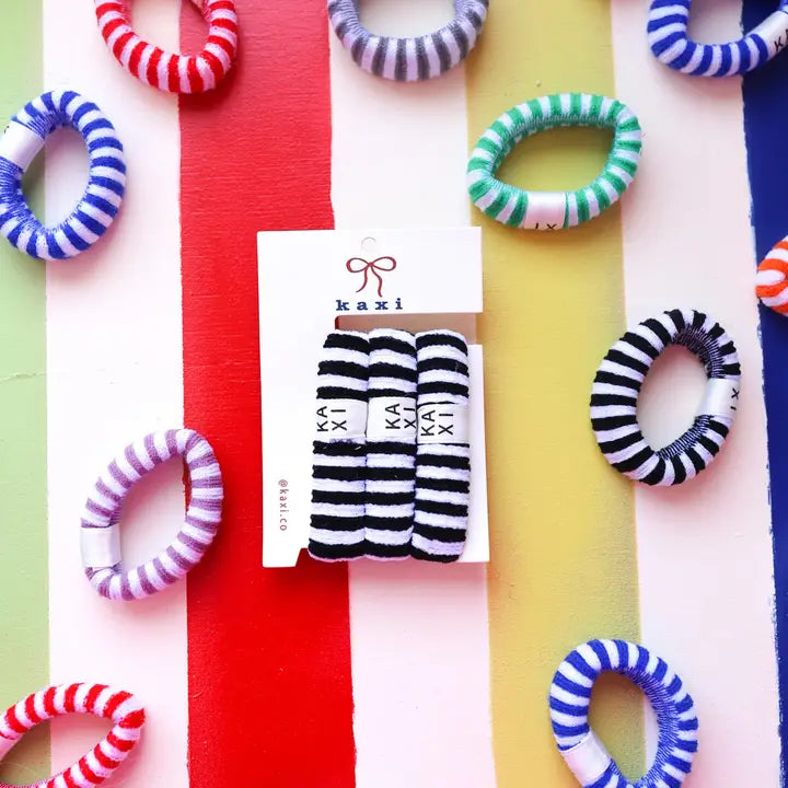 Kaxi Striped 3 Pack Hair Ties