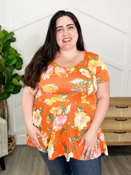 Reg/Plus-Floral Wanderer Top