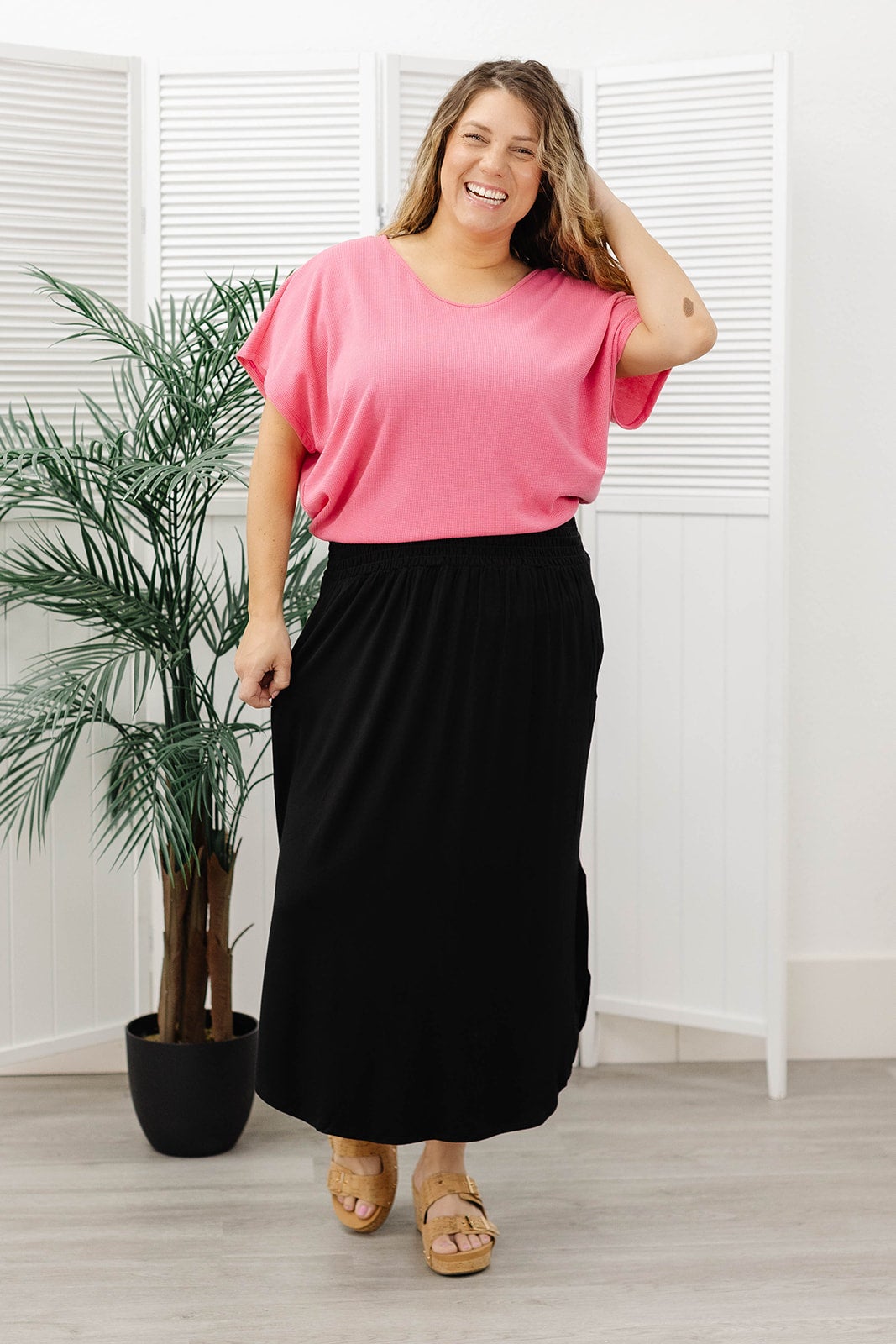 Reg/Plus- Going With The Flow Skirt