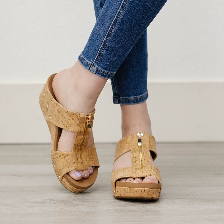 Square Cork Taboo Sandal By Corky's