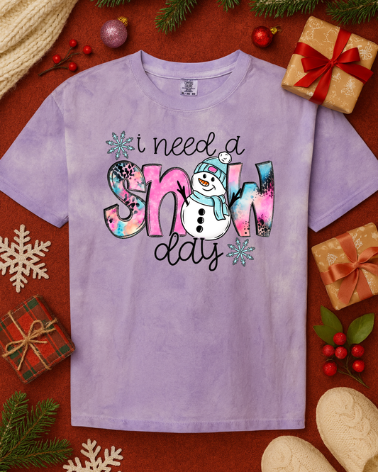 Snow Day Graphic Top (4 Shirt Options)