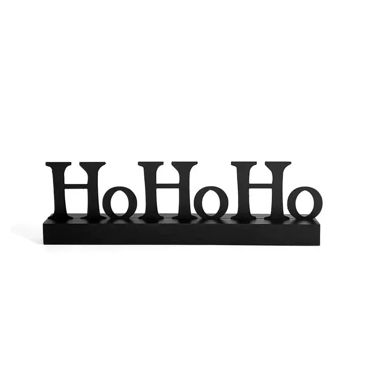 " Ho Ho Ho " Magnetic Word W/ Wood Base
