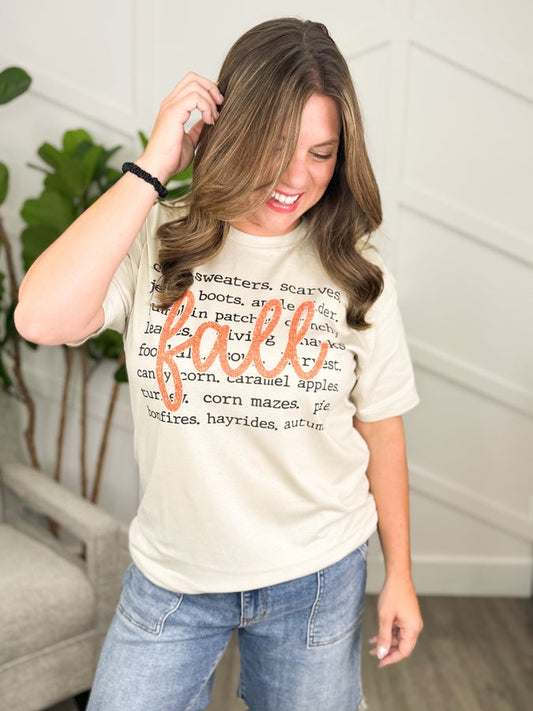 Fall Words Tee