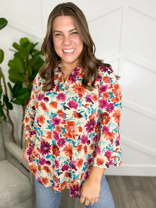 Reg/Plus-Vivid Garden Top