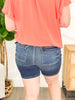 High Waist Bermuda W/Back Flap Pocket By Judy Blue