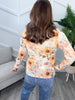 Reg/Plus-Rustic Bloom Mesh Top