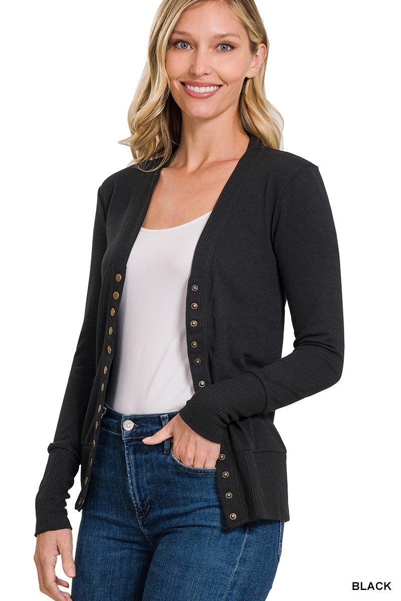 Rylee Snap Button Cardigan