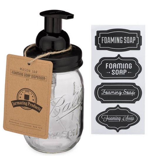Clean Hands 16oz Ball Mason Jar Foaming Soap Dispenser