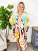One Size Paint Multi Kimono