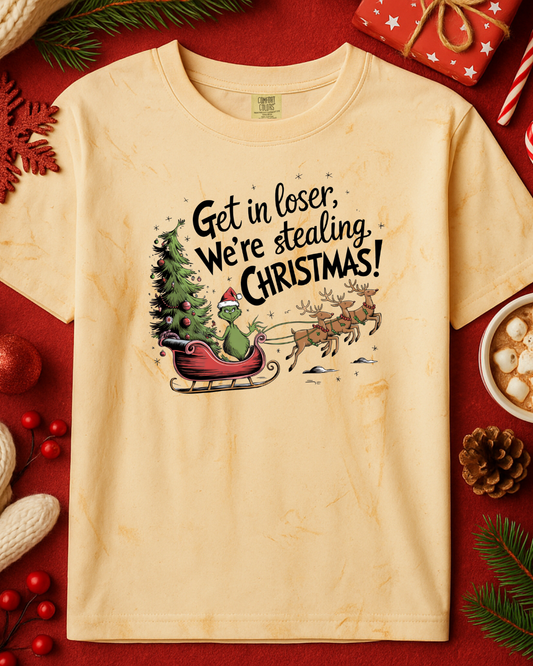 Get in Loser Christmas Graphic Top (4 Shirt Options)