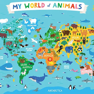 My World of Animals 36-Piece Floor Puzzle