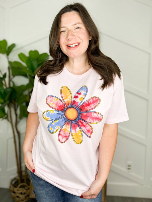 Tie Dye Flower Tee