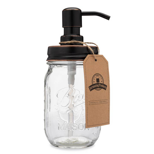 Fresh And Clean Classic Farmhouse Mason Jar Soap Dispenser