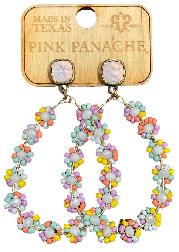 Bronze Rose Water Opal Multicolor Flower Bead by Pink Panache