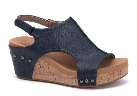 Navy Carly Sandal By Corky's