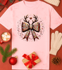 Reindeer Bow Tee (4 Shirt Options)
