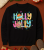 Holly Jolly Lettering Tee (4 Shirt Options)