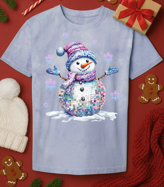 Disco Snowman Tee (4 Shirt Options)