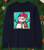 Cheerful Snowgirl Tee (4 Shirt Options)