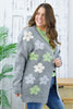 Reg/Plus-A Touch Of Floral Cardigan