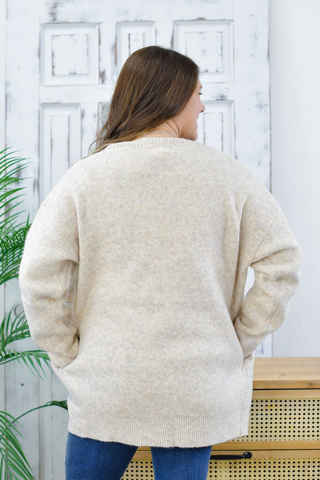 Reg/Plus-A Touch Of Floral Cardigan