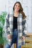 Reg/Plus- Safe Haven Checkered Cardigan