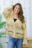 Reg/Plus- Costal Wave Sweater Cardigan