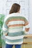 Reg/Plus-Hidden Treasure Stripe Cardigan