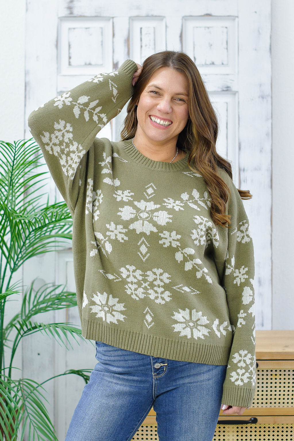 Reg/Plus-Blooming Sweater