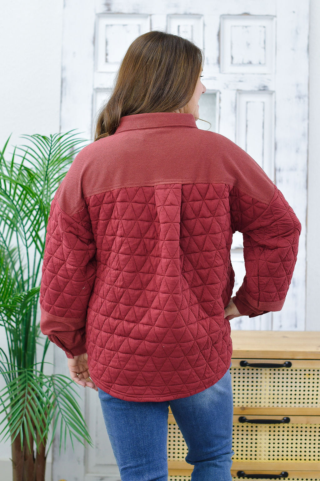 Reg/Plus- Finding My Courage Quilted Shacket