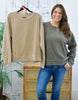 Reg/Plus- So Relatable Long Sleeve Top