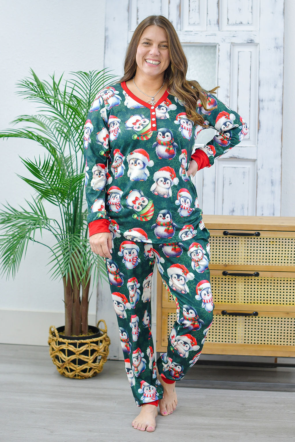 Reg/Plus-Penguin PJ's (Long Sleeve & Jogger)