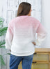 Reg/Plus-Step Above Ombre Fleece Top