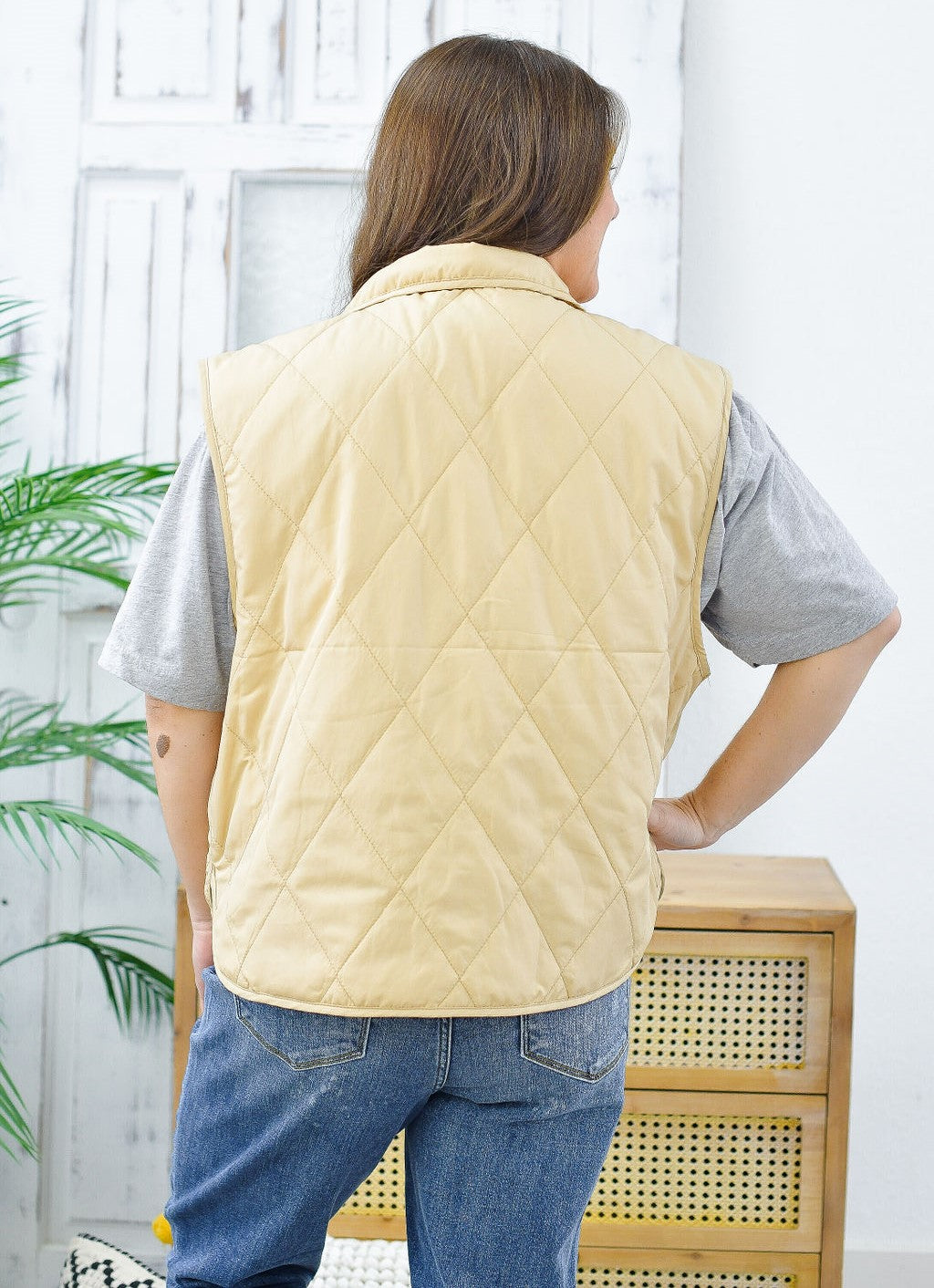 Reg/Plus- Cozy Nights Quilted Vest