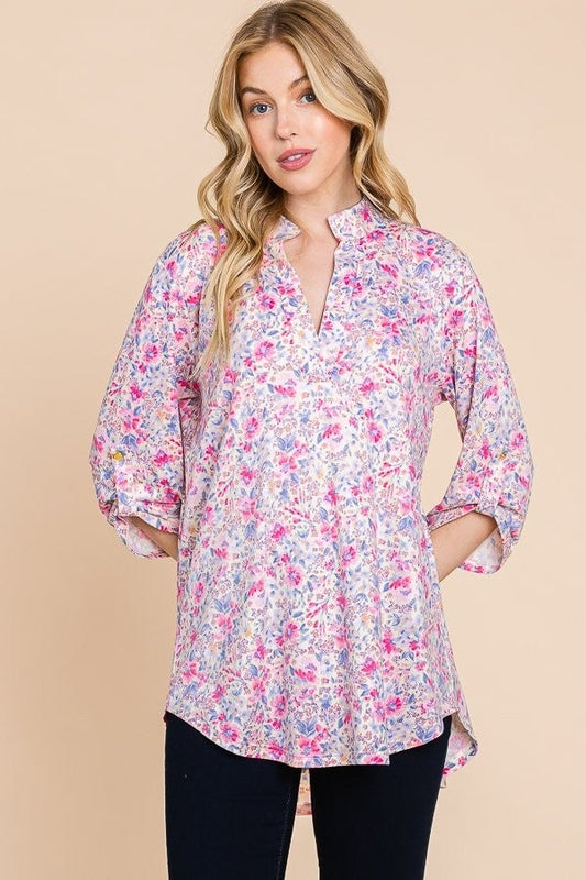 Anne Floral Gabby Top