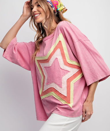 Star Patch Top (2 Colors)