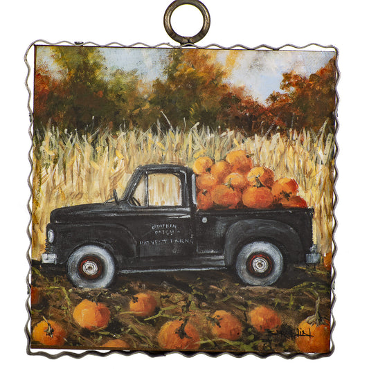 Pumpkin Harvest Truck Charm