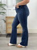 High Rise Tummy Control Back Pkt Embroidered Bootcut By Judy Blue