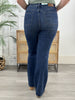 High Rise Tummy Control Back Pkt Embroidered Bootcut By Judy Blue