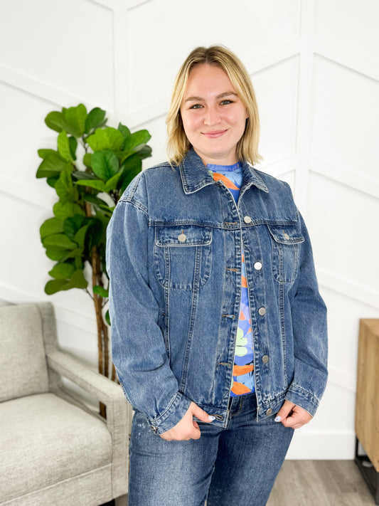 Reg/Plus- Better Believe It Denim Jacket