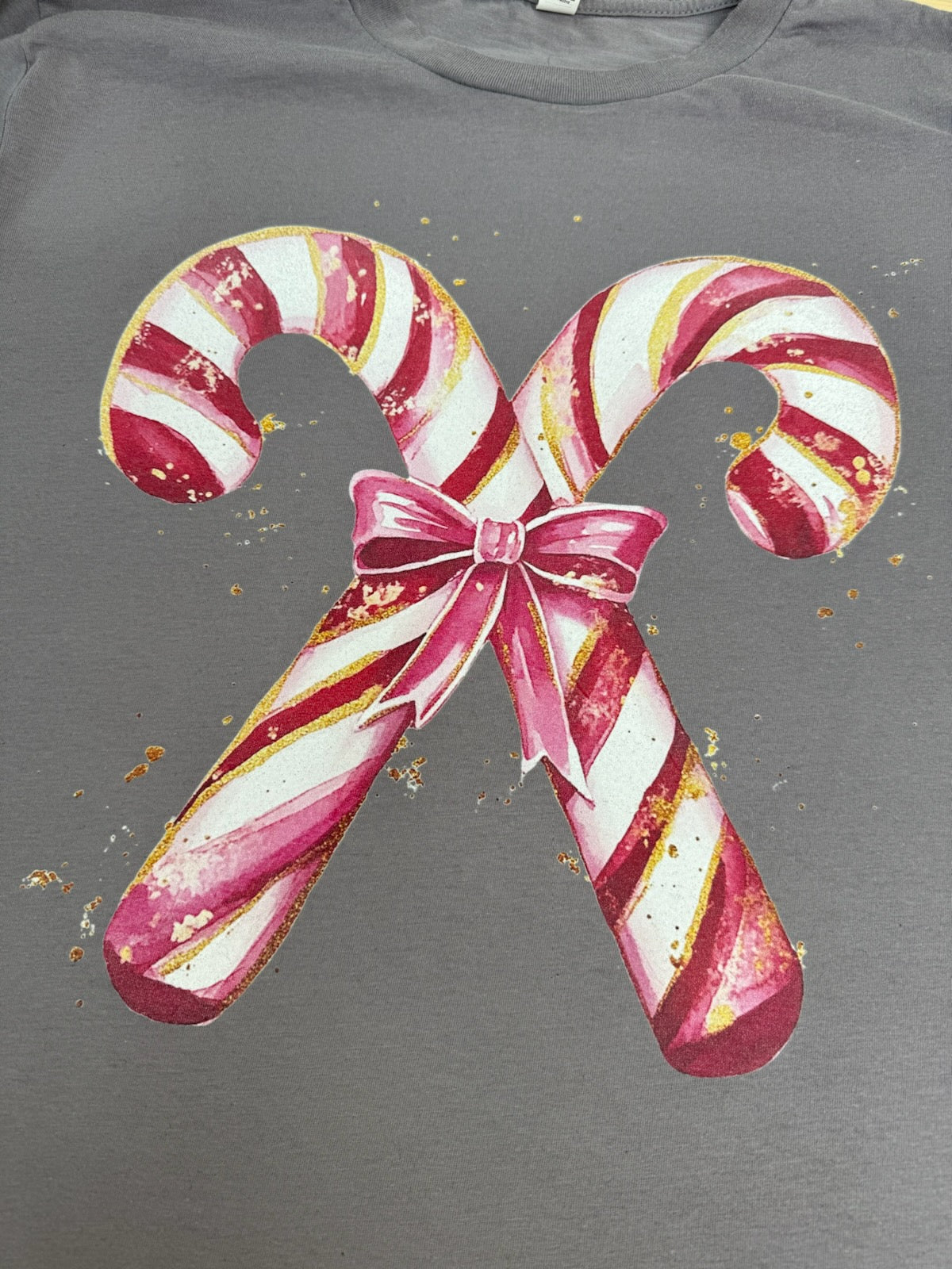 Long Sleeve Candy Cane Tee